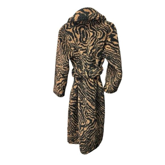 A.L.C. Anderson Tiger Stripe Faux Fur Retro Coat Size Size XS - Picture 11 of 15